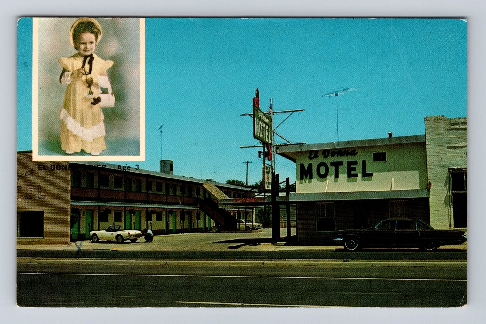 Lamar CO-Colorado, El Donna Motel, Advertising, Antique Vintage Postcard