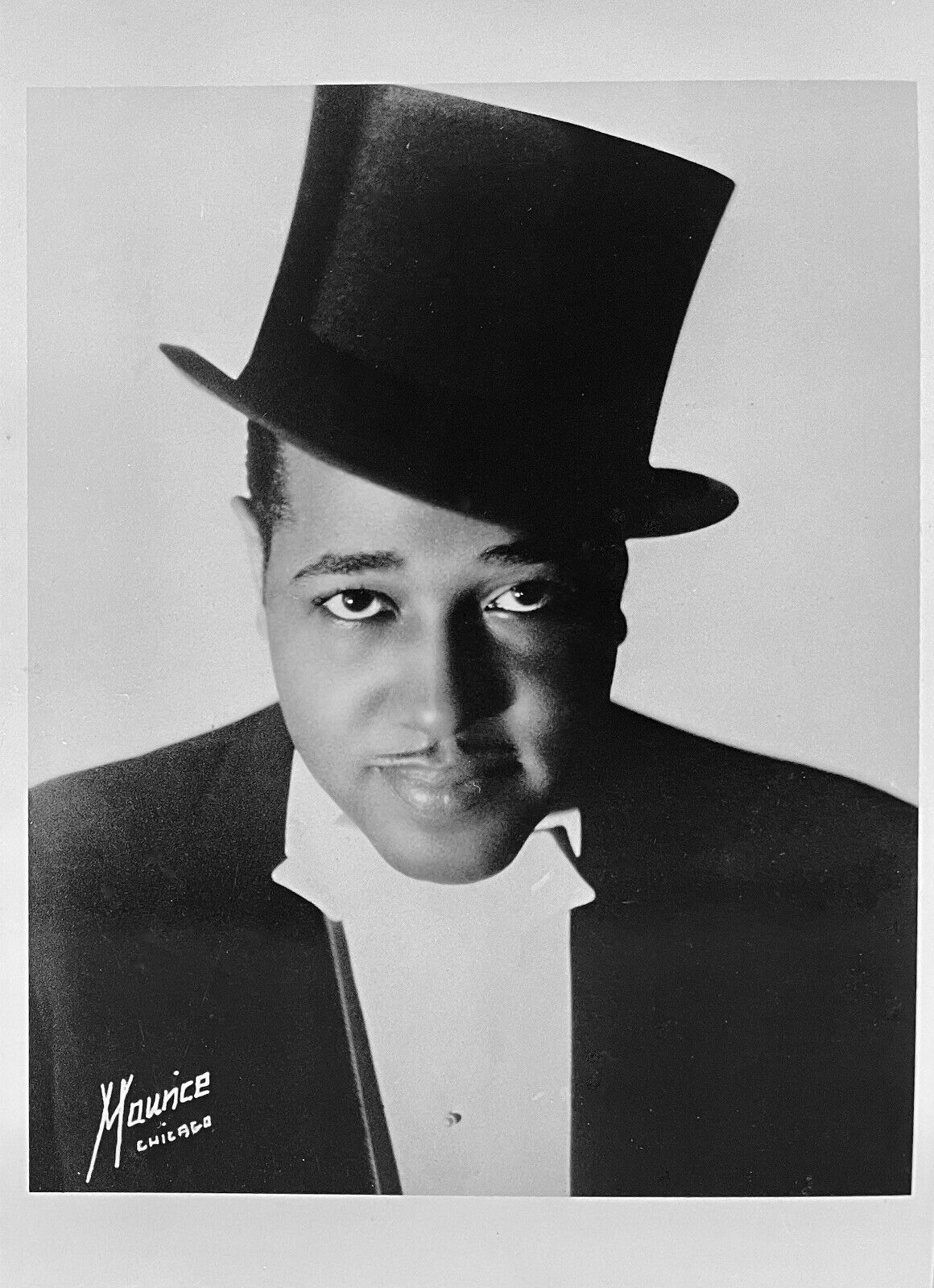 Duke Ellington Top Hat Band Leader Composer Rare Photo Postcard 1934 Seymour