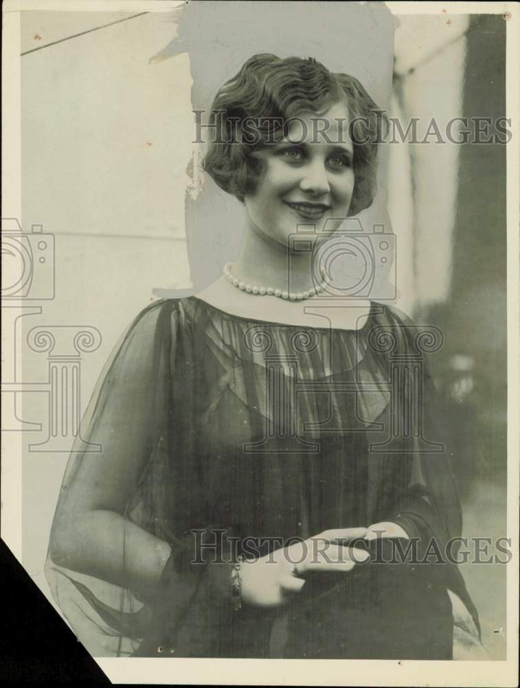 1928 Press Photo Hazel Forbes to represent New York at International Pageant.