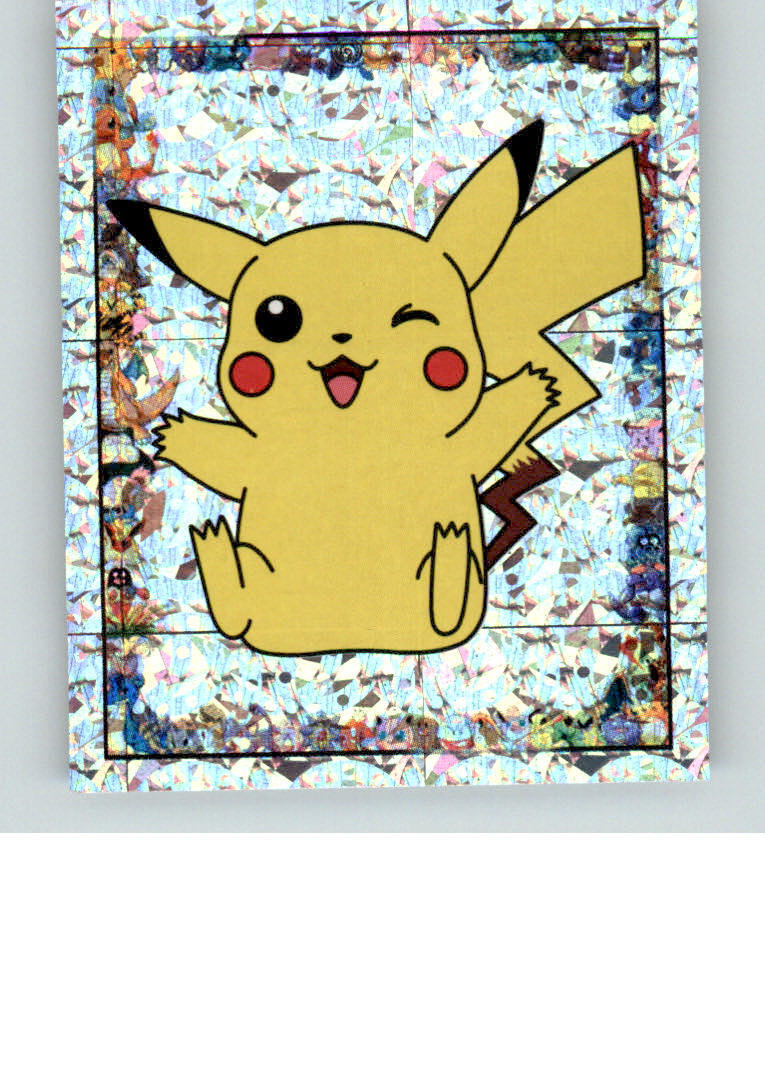 Pikachu 1999 Merlin Pokemon Stickers #S6 Special Glitter Non_sport
