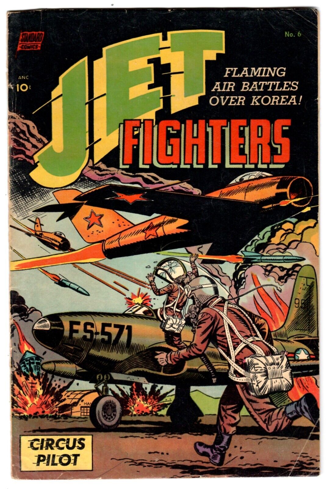Jet Fighters #6 (1953) Standard Comics Very Good