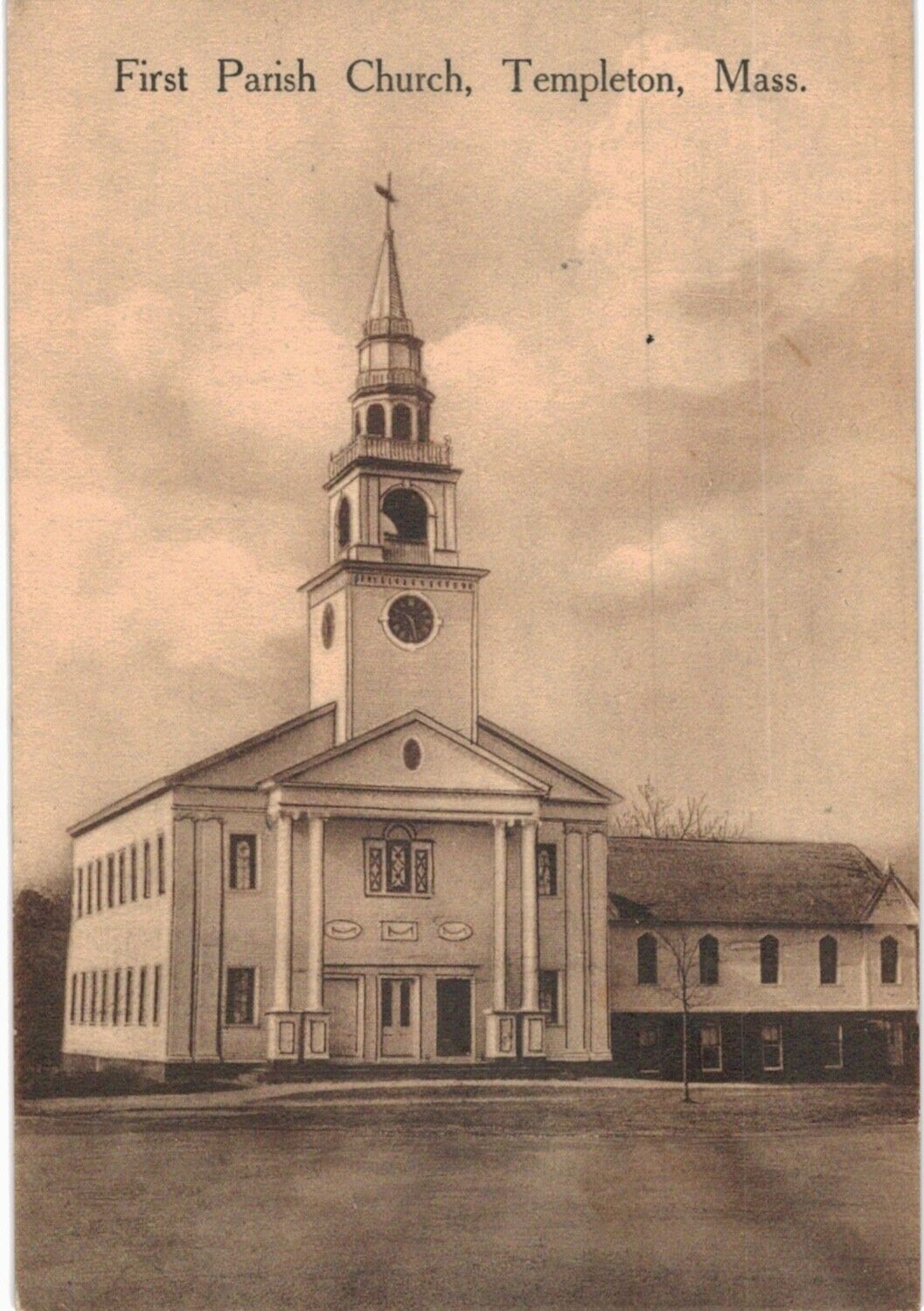 Templeton First Parish Church 1910 MA 