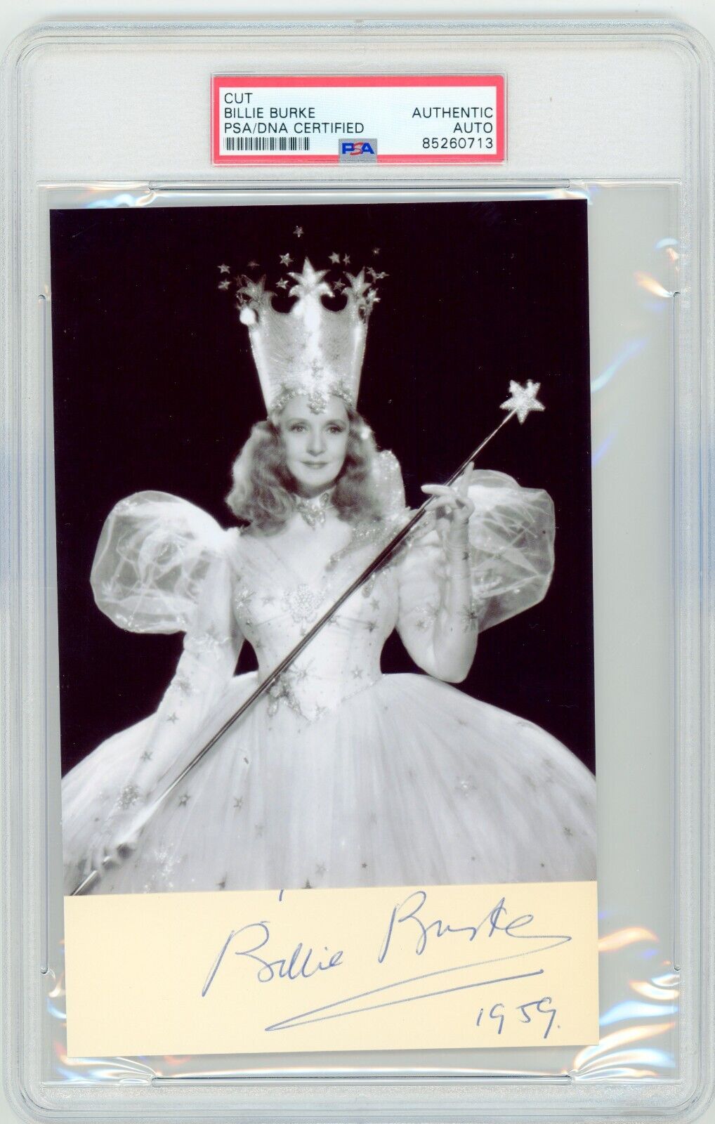 Billie Burke ~ Signed Autographed Glinda Good Witch The Wizard of Oz ~ PSA DNA