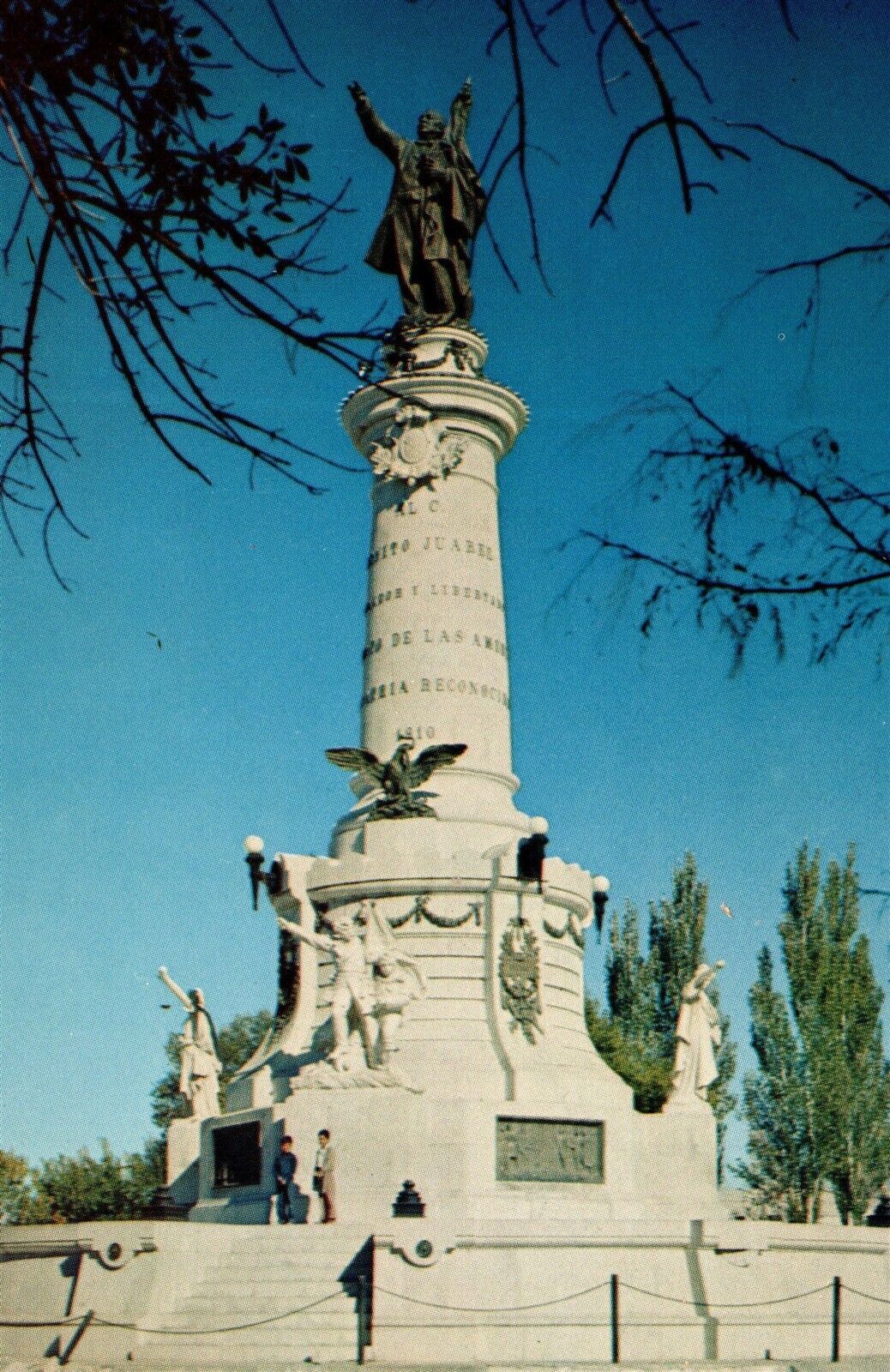 Mexico Ciudad Juarez Monument to Benito Juarez Monumento a Vtg Postcard Unused