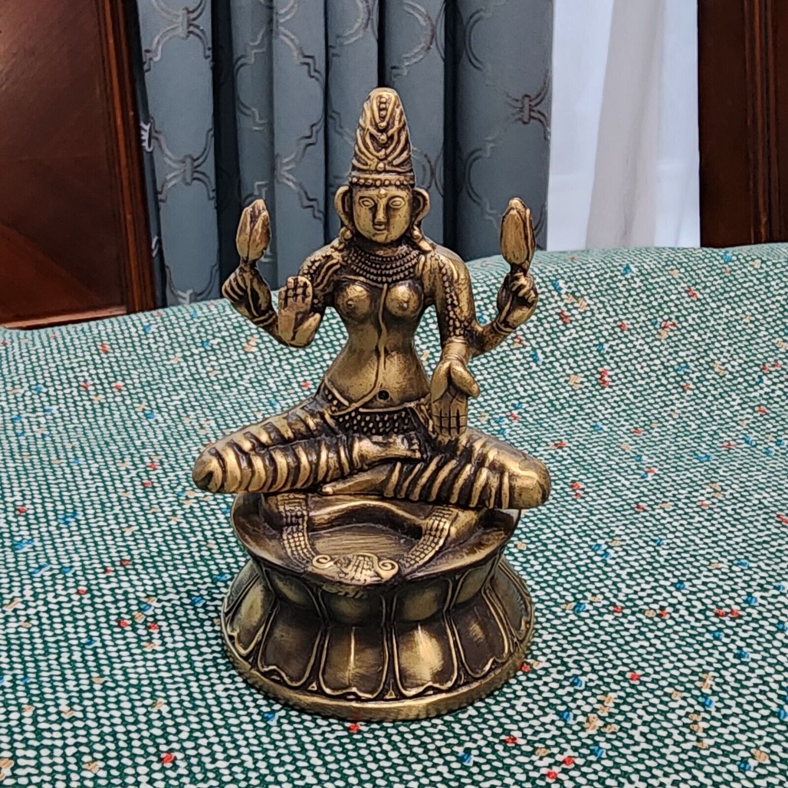 Vintage Shiva Hindu Metal Statue