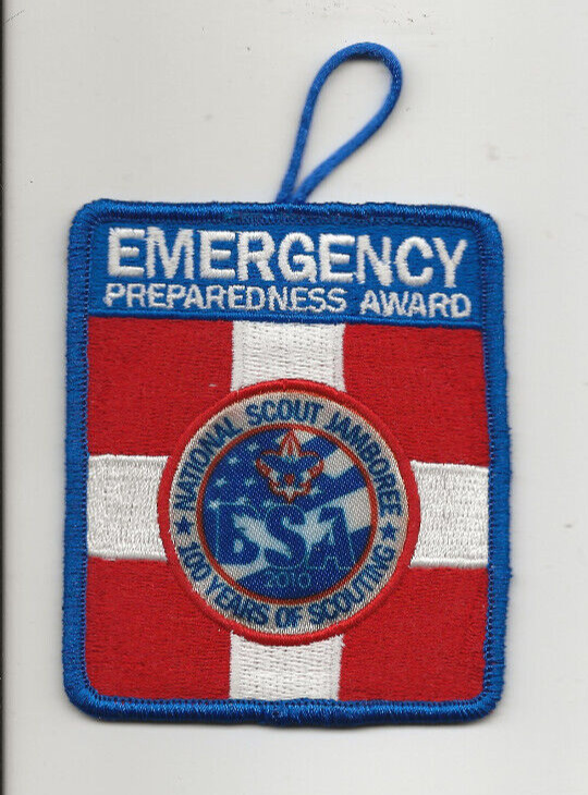 EMERGENCY PREPAREDNESS AWARD patch 2010 JAMBOREE - Boy Scout BSA A121/9-37