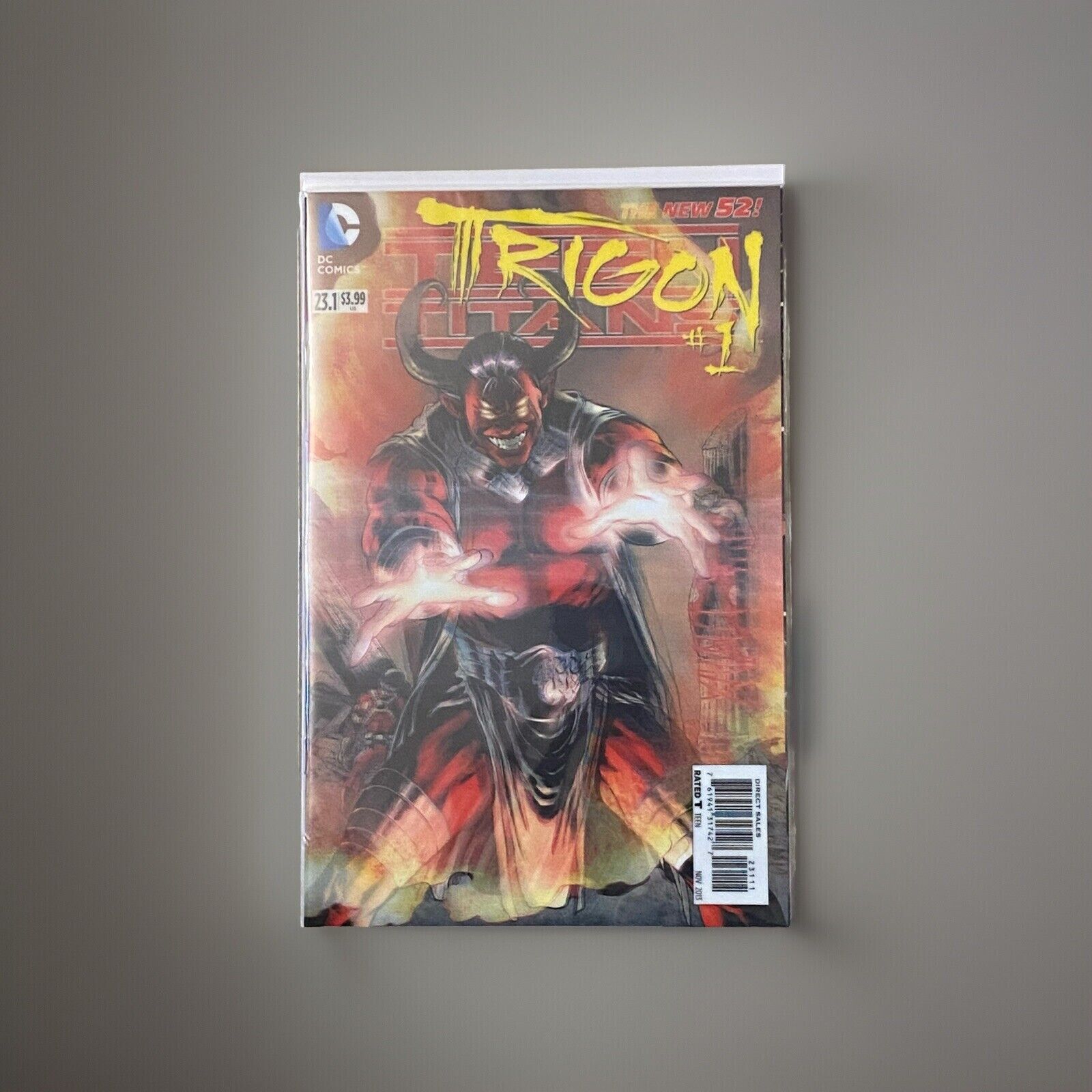 DC COMICS THE NEW 52 #1 3-D LENTICULAR COVER TRIGON