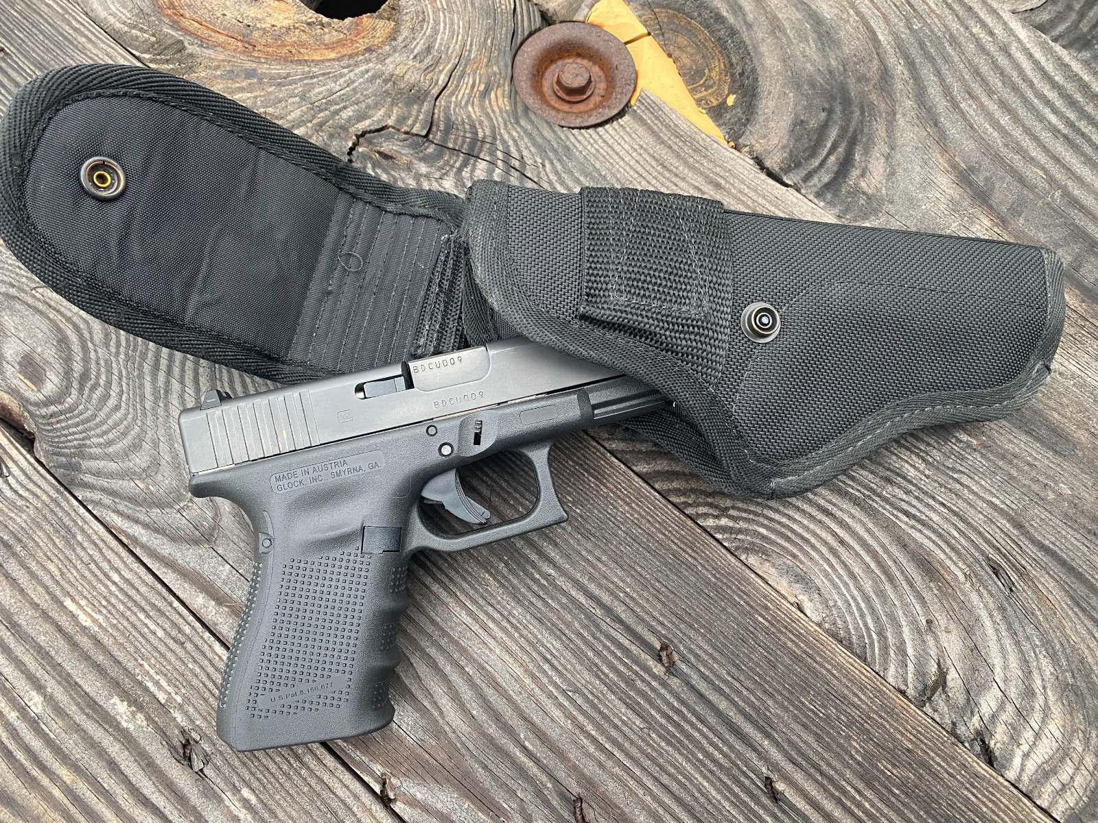 Glock 17 19 26 34 43X   9mm .40 Desantis Black Tactical Holster USA