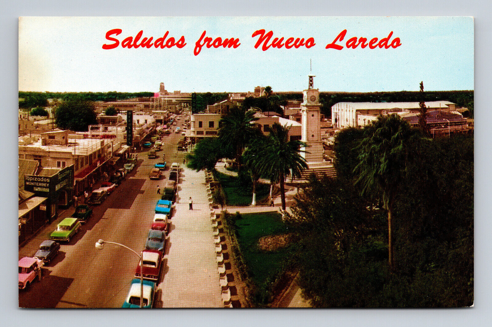 Nuevo Laredo Tamaulipas Mexico Guerrero Ave Greetings Postcard