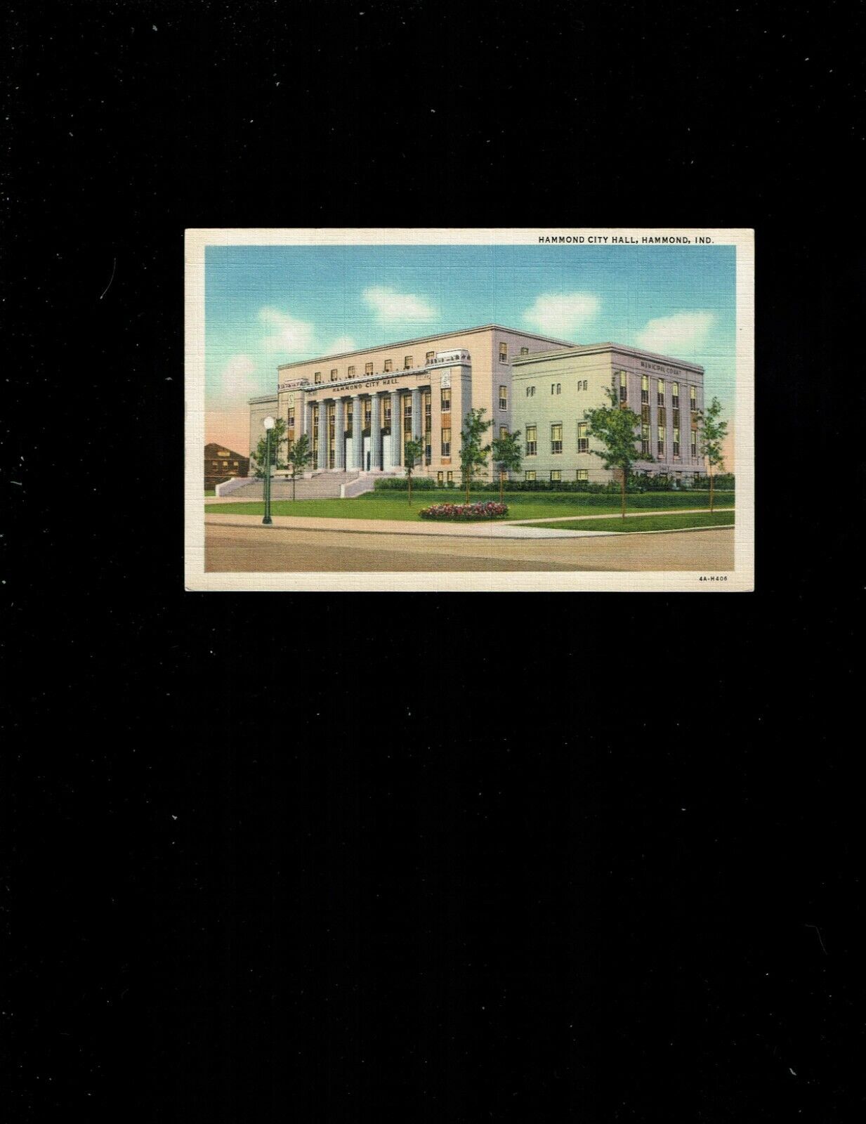 Indiana, Hammond, IN  Hammond City Hall, ca 1930\'s