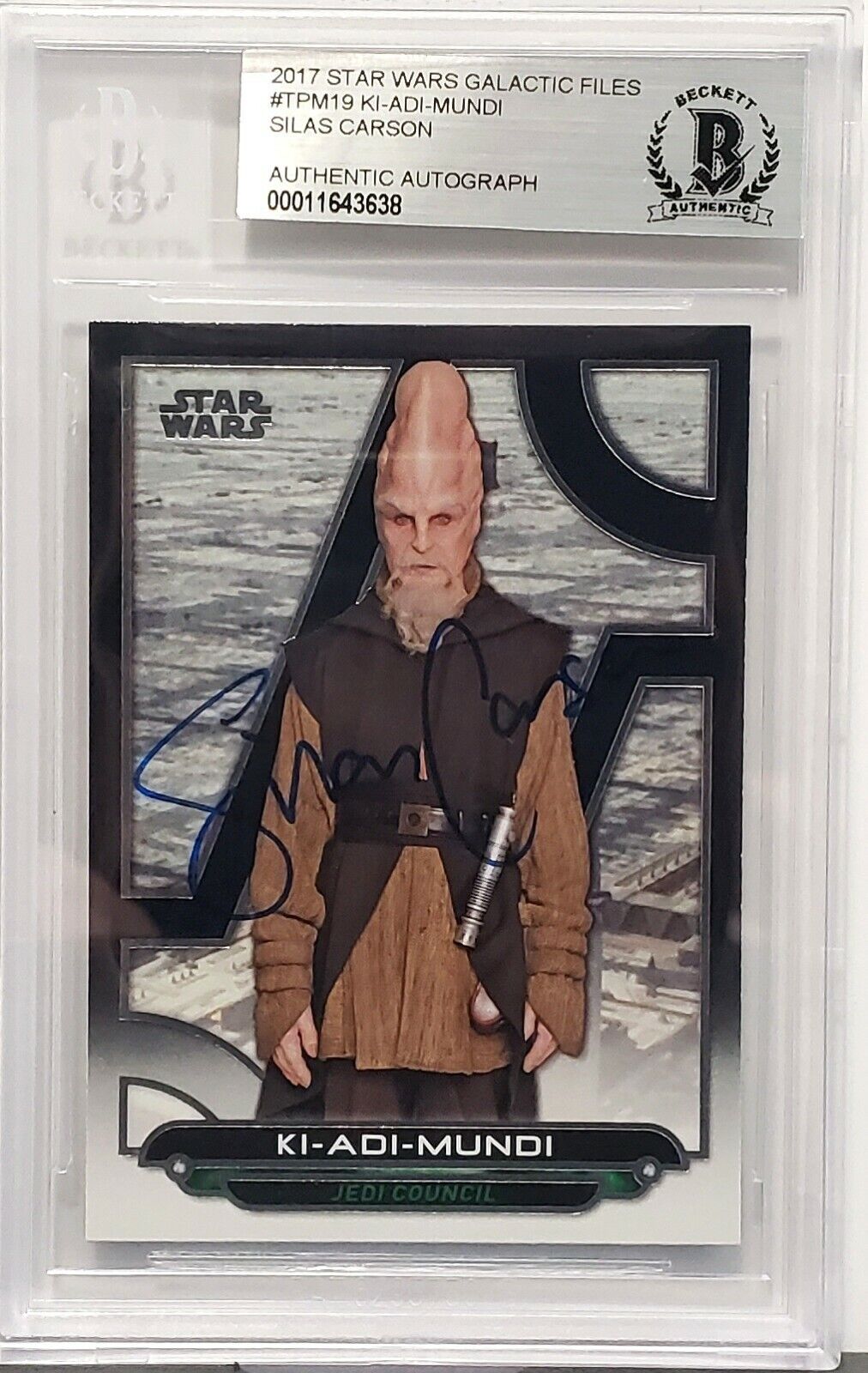 2017 STAR WARS SILAS CARSON Signed \