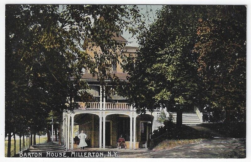 Millerton, New York,  Vintage Postcard View of Barton House