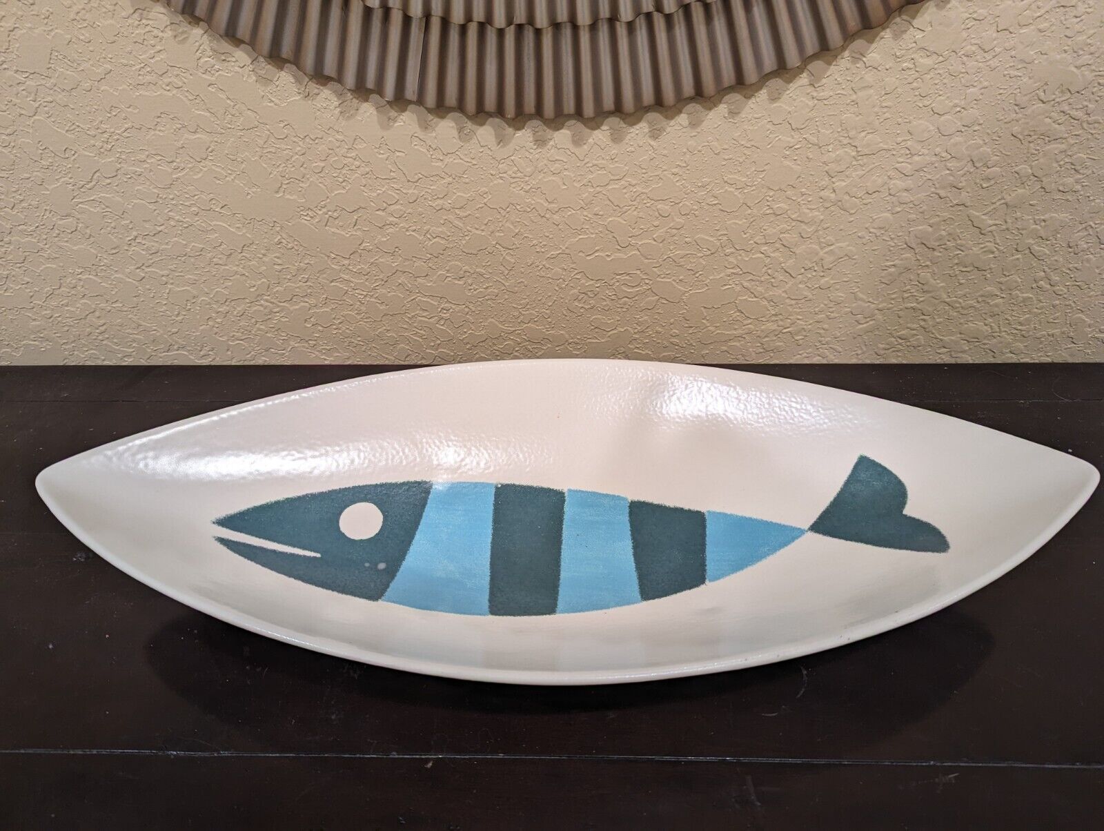 Mid Century Modern Tropicana Fish Platter console bowl