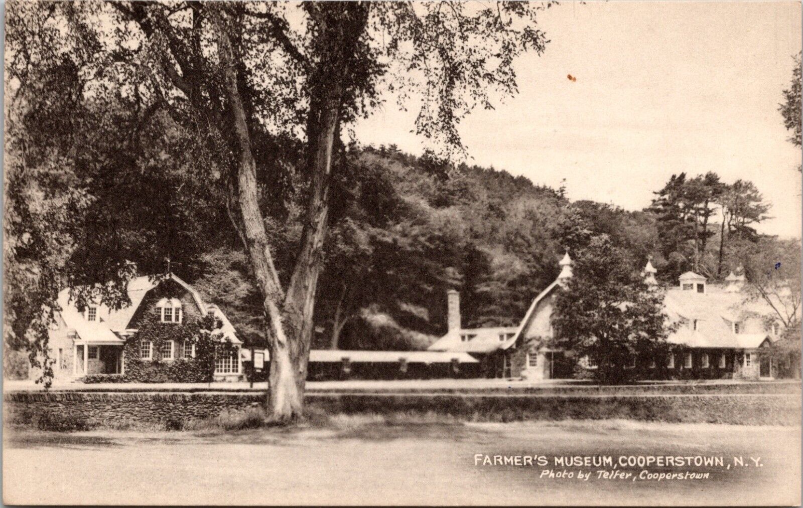 New York NY -RPPC Postcard Cooperstown, Farmer\'s Museum-Photo By Telfer