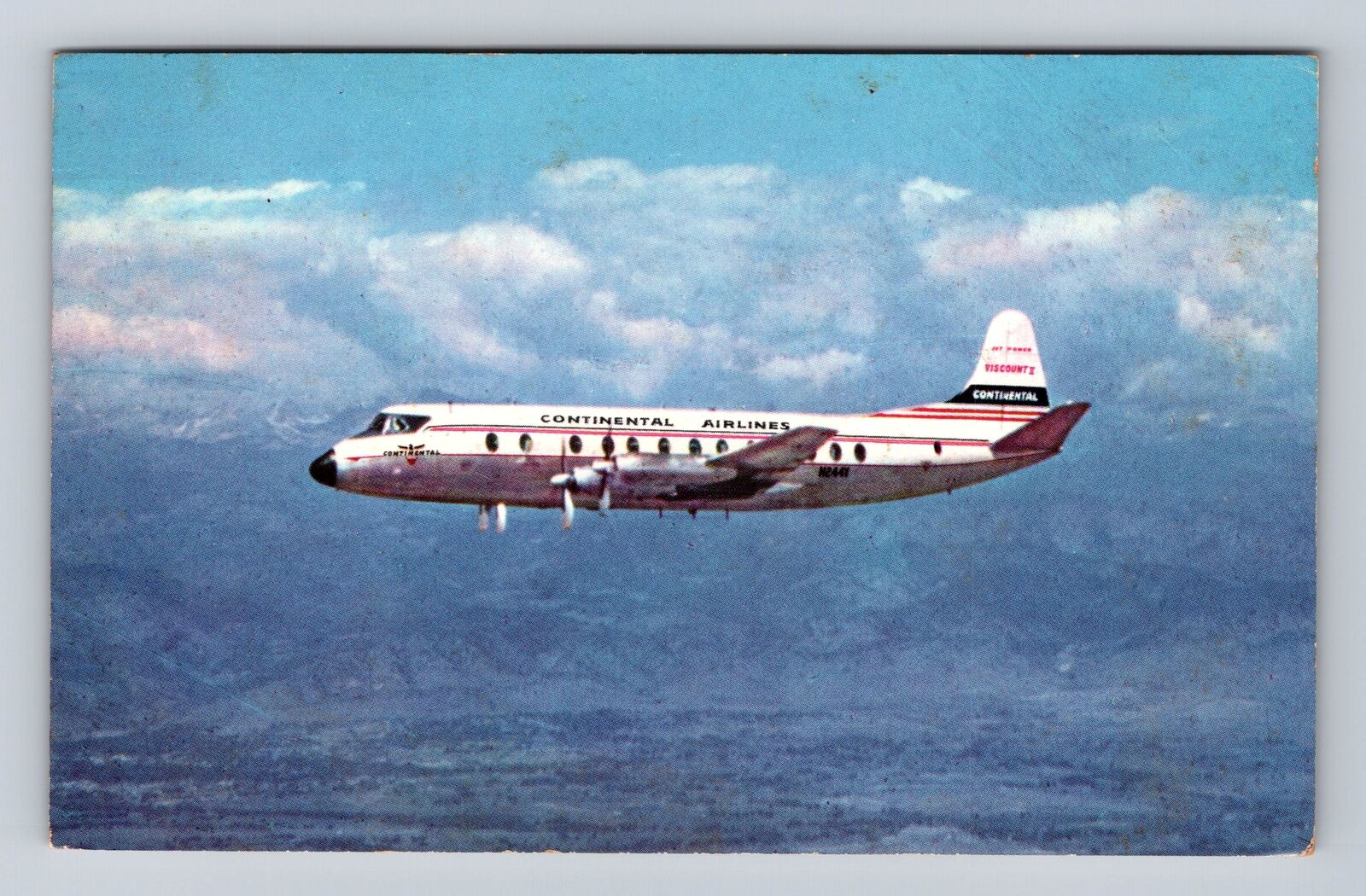 Viscount II, Airplane, Transportation, Vintage Souvenir Postcard