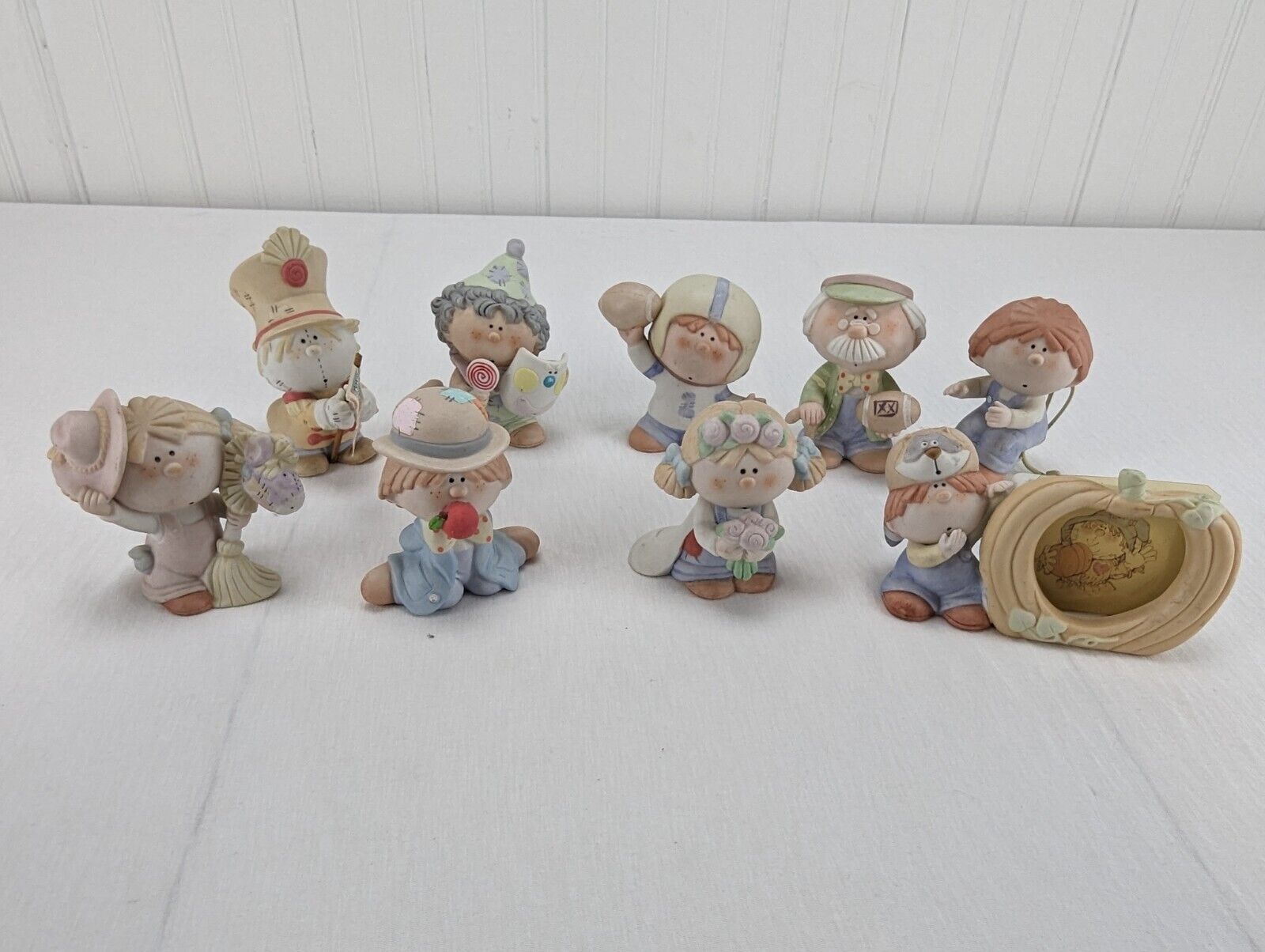 Vintage Bumpkins Ceramic Figurines Mixed Lot of 9 by Fabrizio for George