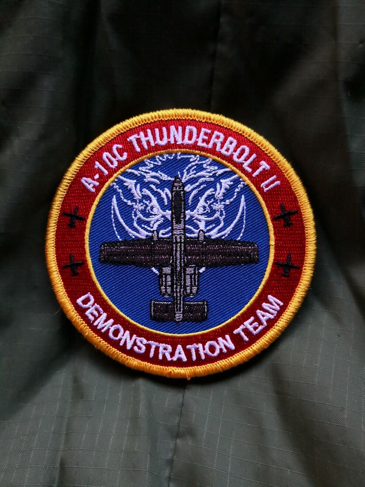 A-10 USAF DEMO Team FIGHTER WING Ace Combat AFB warfare morale hook loop patch