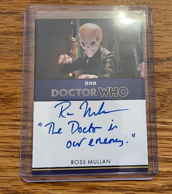 2024 Doctor Who Series Ross Mullan Inscription Autograph with Hallmark ornaments