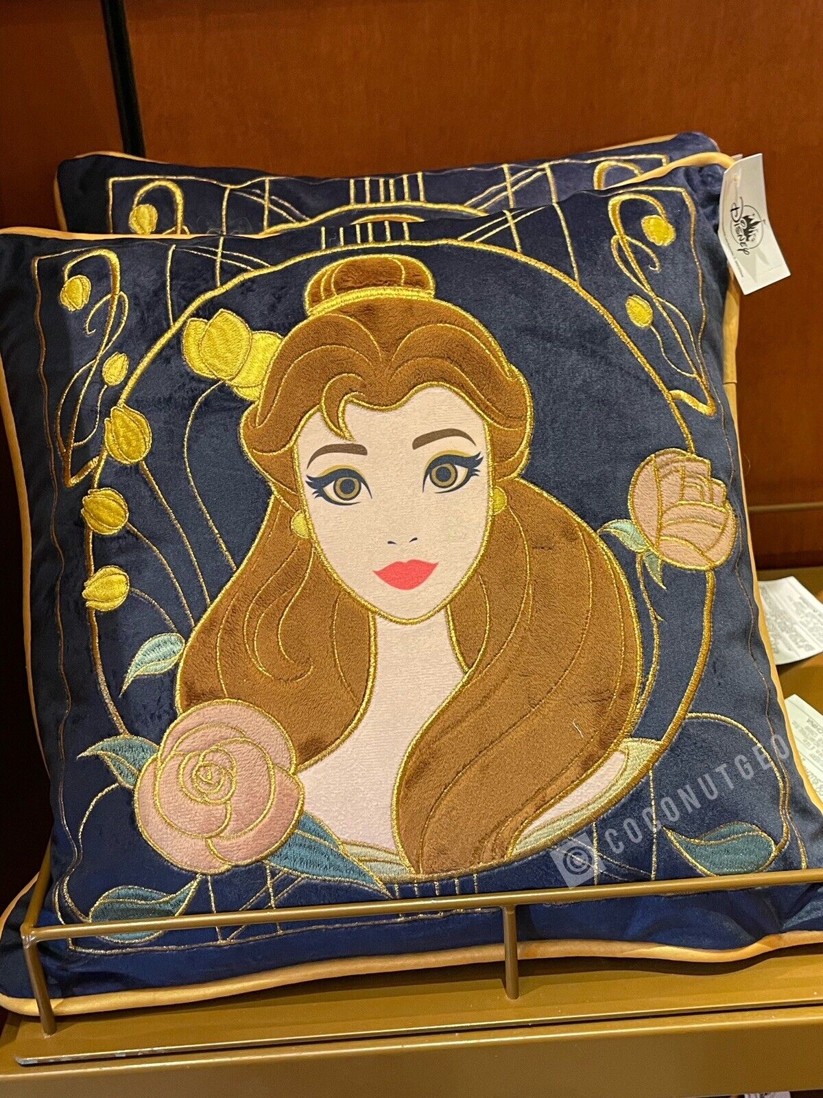 2024 Disney Parks Beauty And The Beast Belle Pillow Cushion New 💥