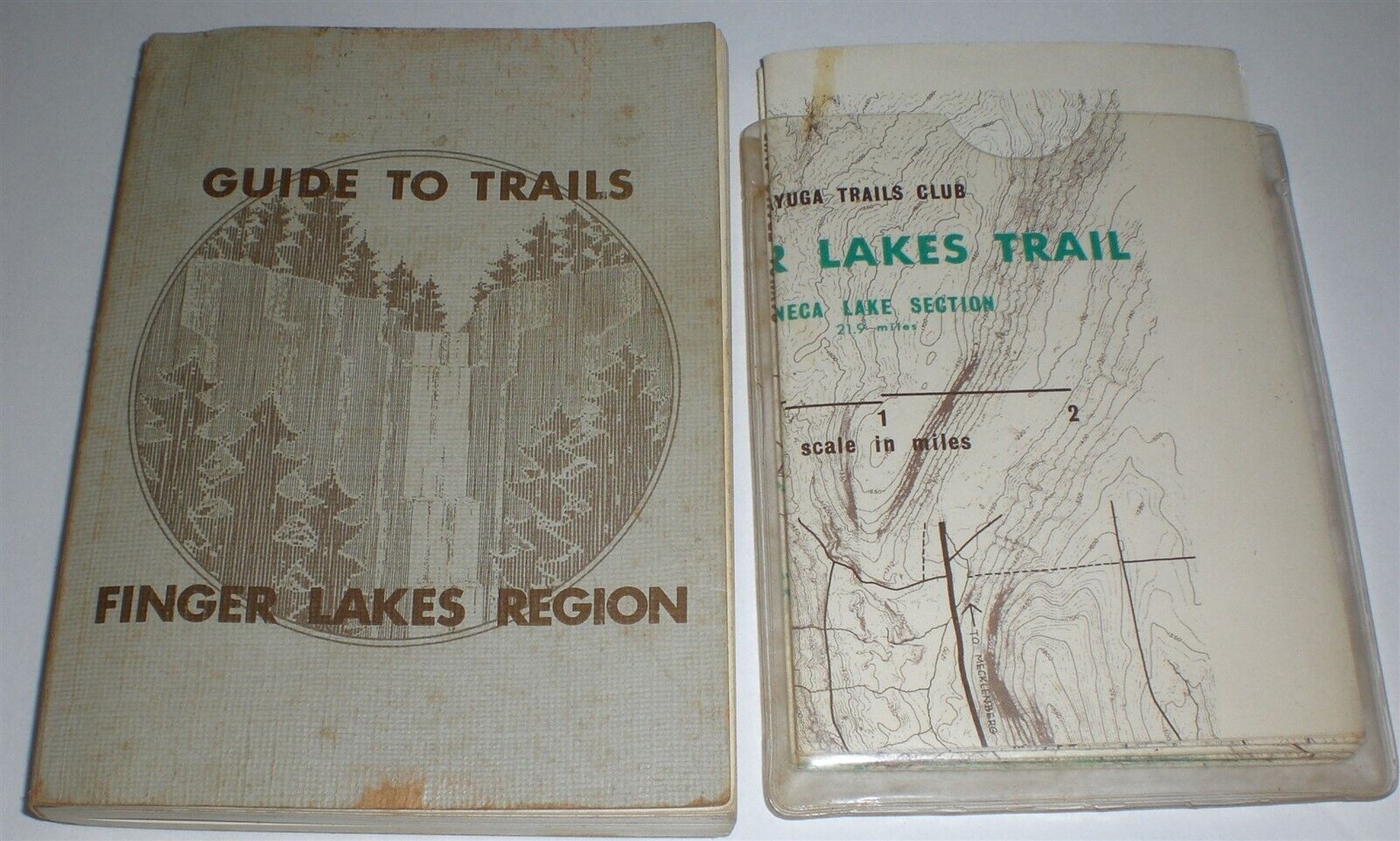 Guide to Trails of the Finger Lakes Region 1971 3rd Edition Maps Ithaca NY