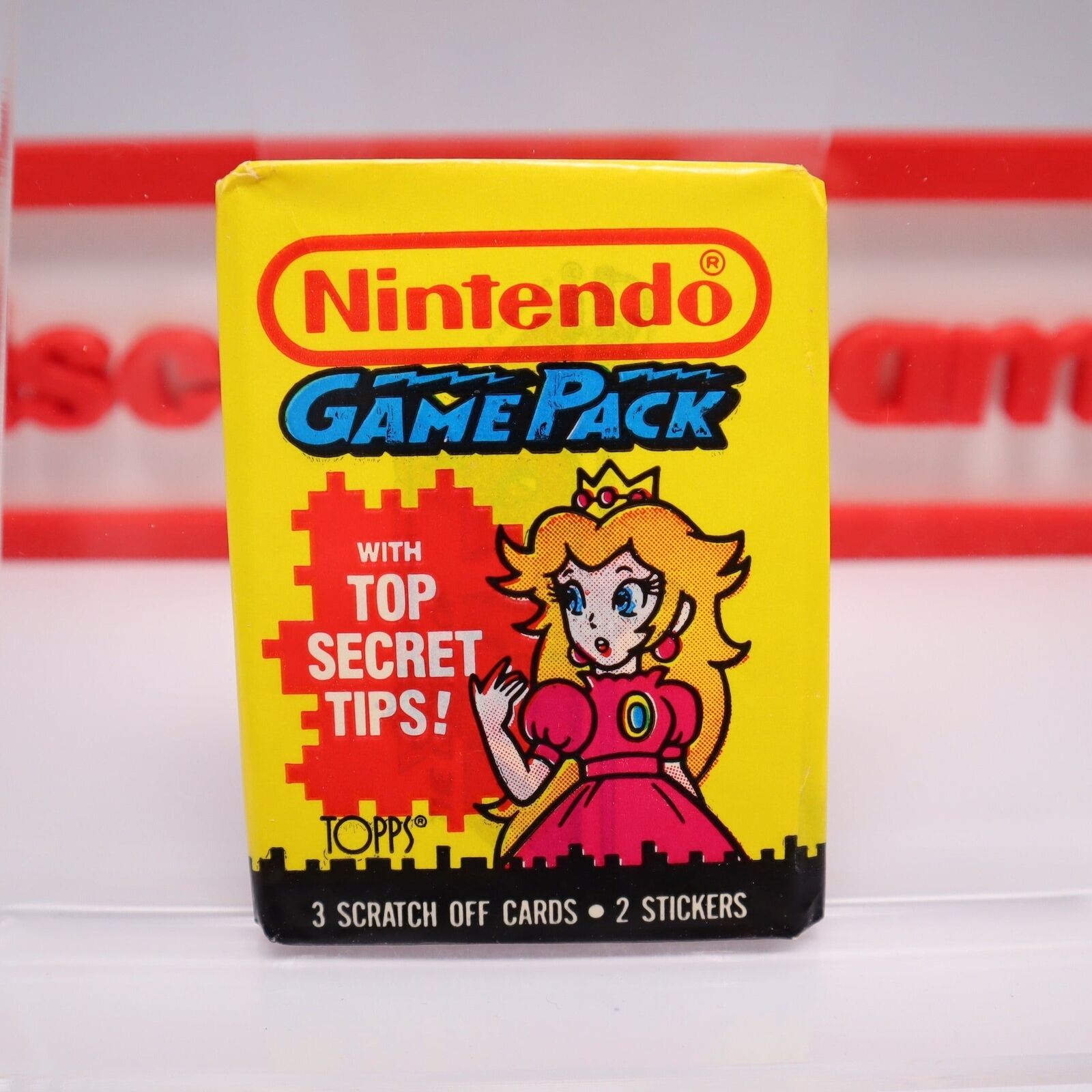 Topps NINTENDO Game Pack 1989 TRADING CARD SEALED PRINCESS PEACH -Pay 1 SHIPPING