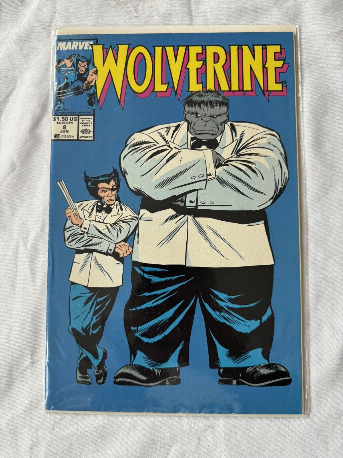 Wolverine #8 (1989) Marvel John Buscema Cover Joe Fixit