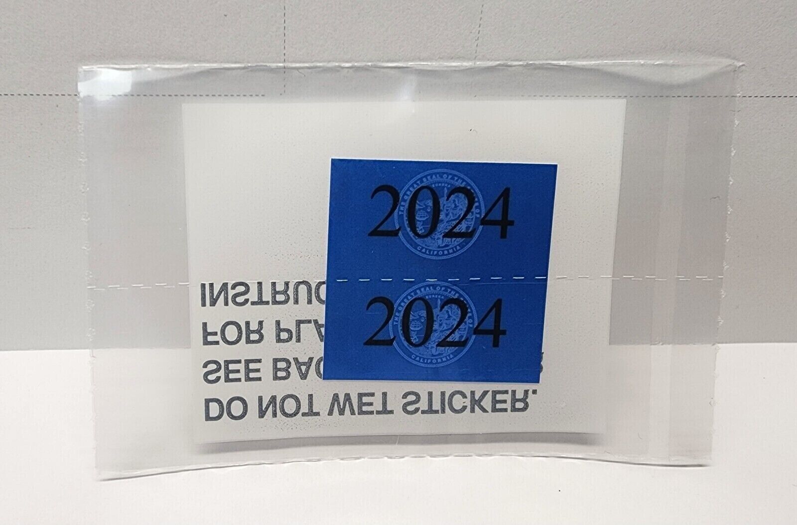 DMV STICKER CVRA 2024 Blue California Commercial Gross Vehicle Weight Sticker