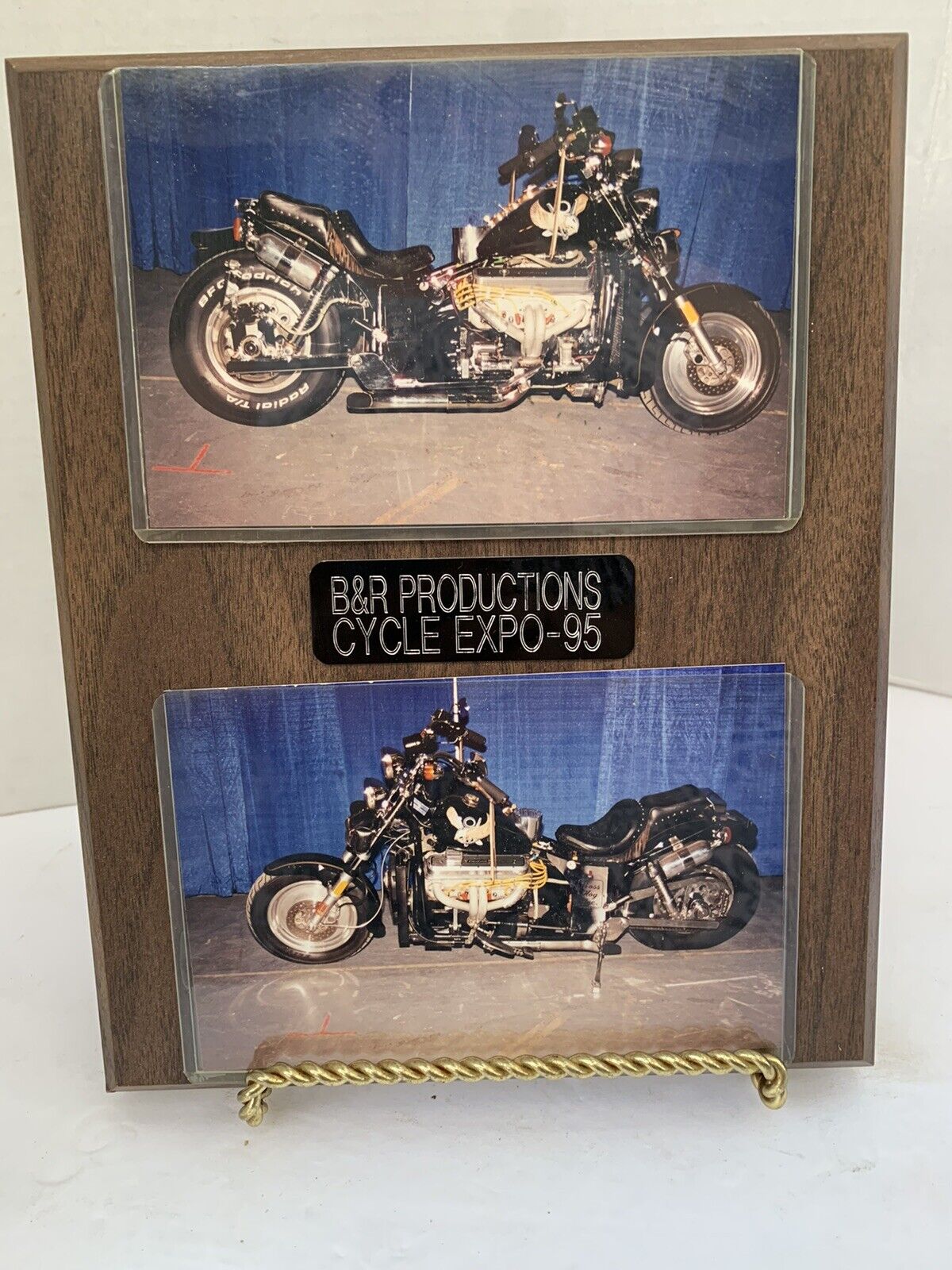Vtg Cycle Expo '95 Motorcycle Bike Show  sign Plaque 10
