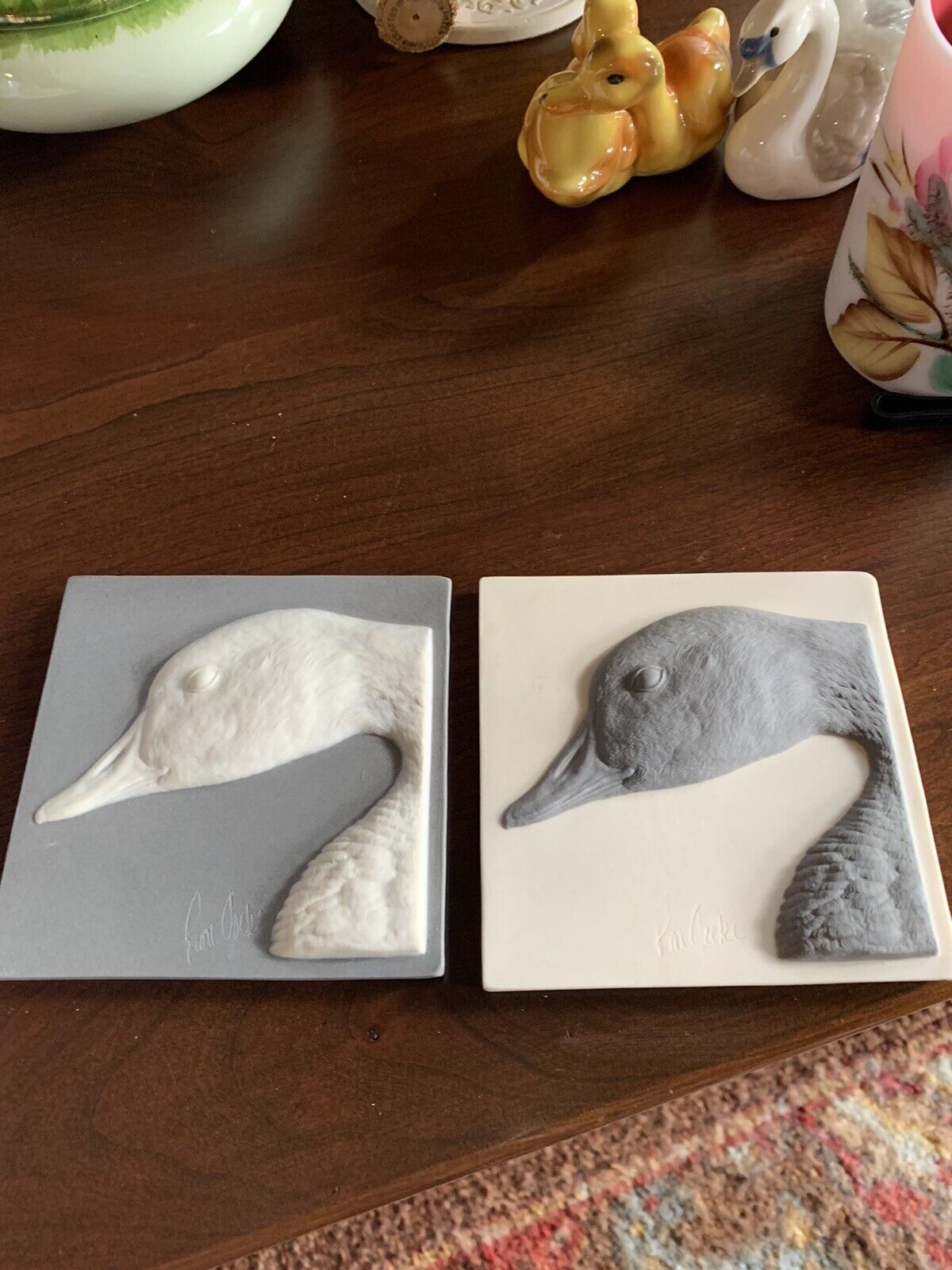 Goose Tiles, by famed artist Ron Goeke, and signed 
