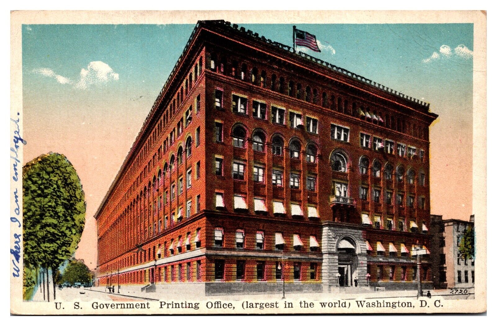 US Government Printing Office, Largest in the World, Washington, DC Postcard