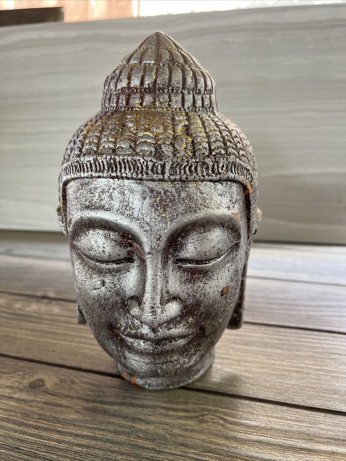 Vintage Head of Meditating Buddha 2.9 lbs Weight