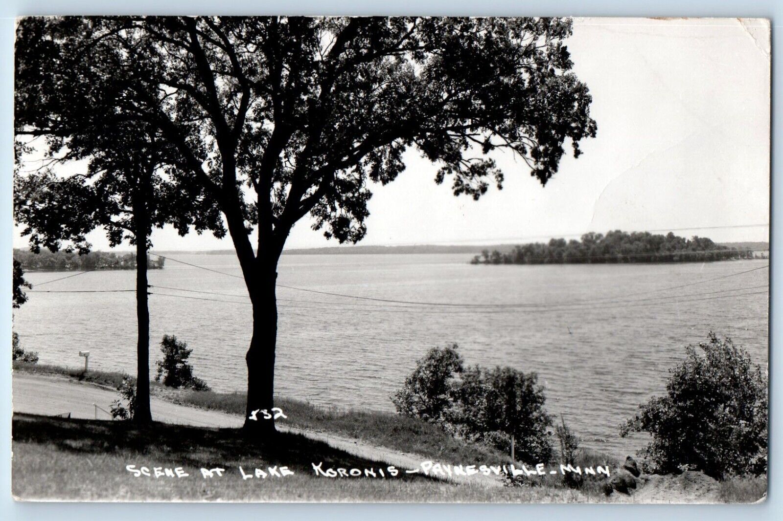 Paynesville Minnesota MN Postcard RPPC Photo Scene At Lake Koronis 1954 Vintage