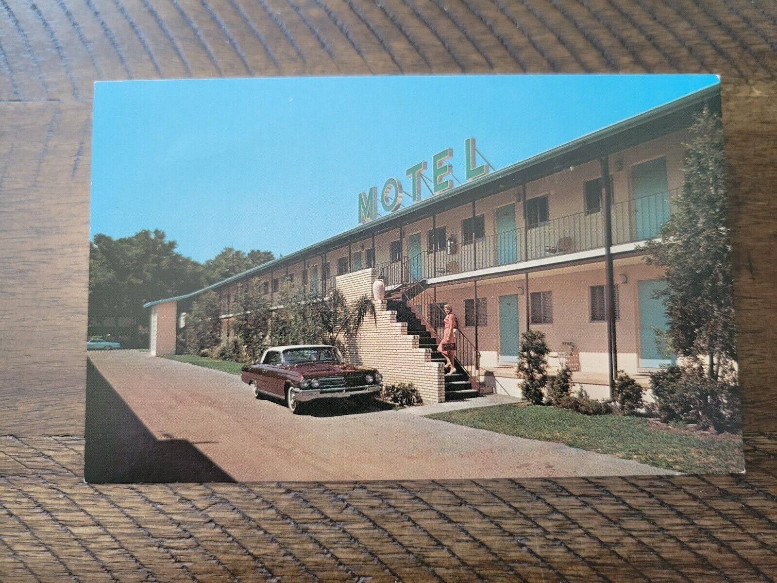 Postcard FL Florida Orlando Lakeshore Lodge Motel Roadside
