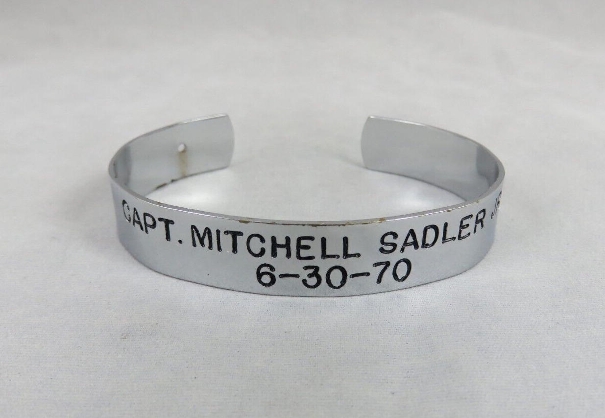 Vtg VIVA - Vietnam POW MIA Bracelet - Capt. Mitchell Sadler Jr. 6-30-70