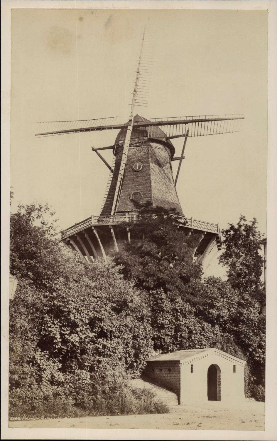 Germany, Potsdam, mill near Sanssouci castle print, shot