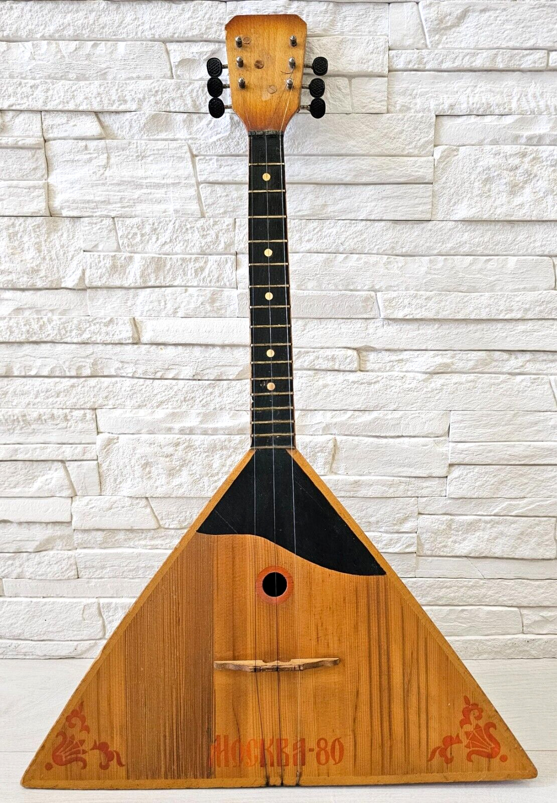 Rare 1979 BALALAIKA folk Instrument for Olympic 1980 Moscow Russian USSR Soviet