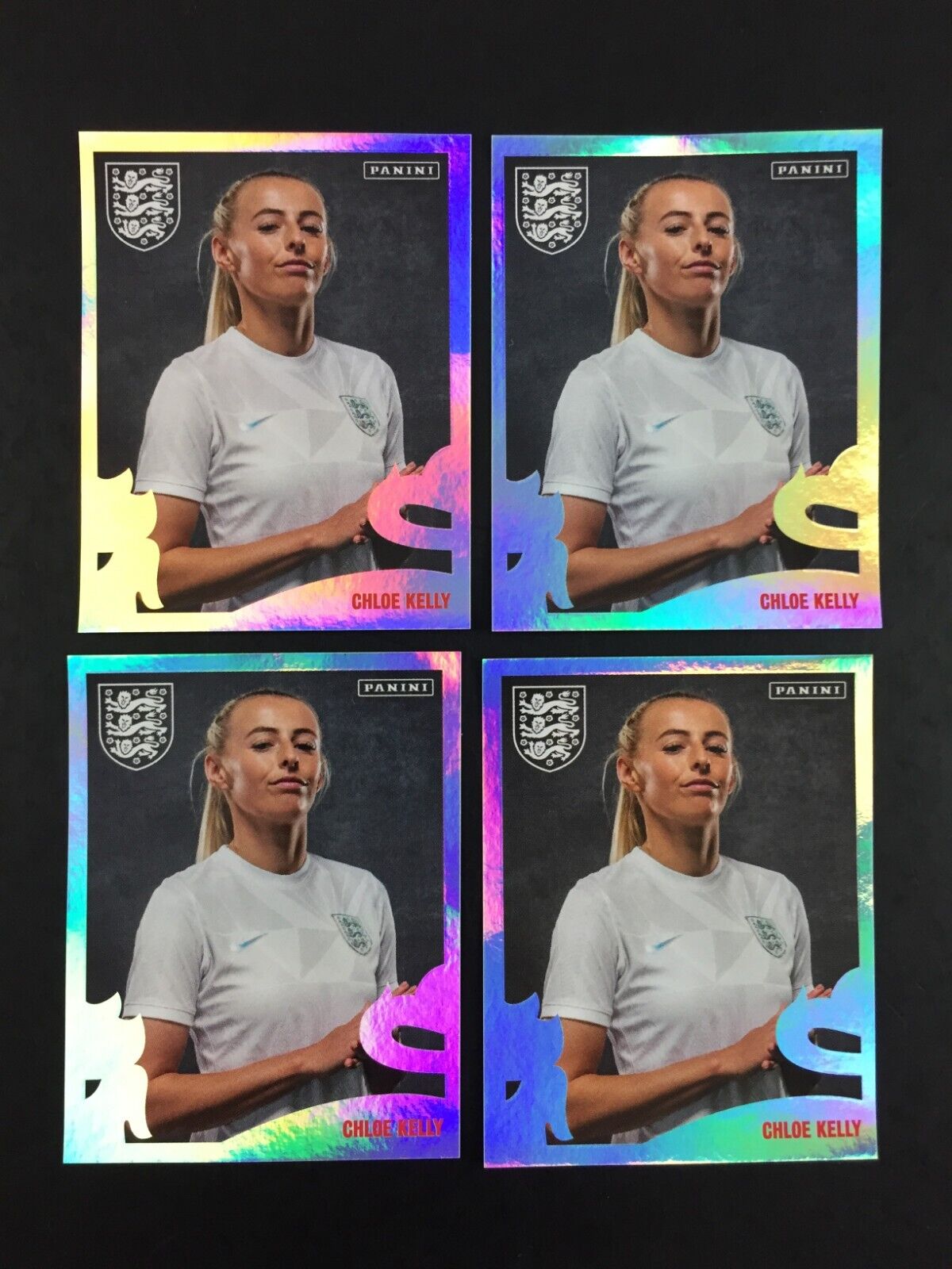 Chloe Kelly Rookie RC Lot of 4 Stickers Sandwiches One England 2023 Foil #178