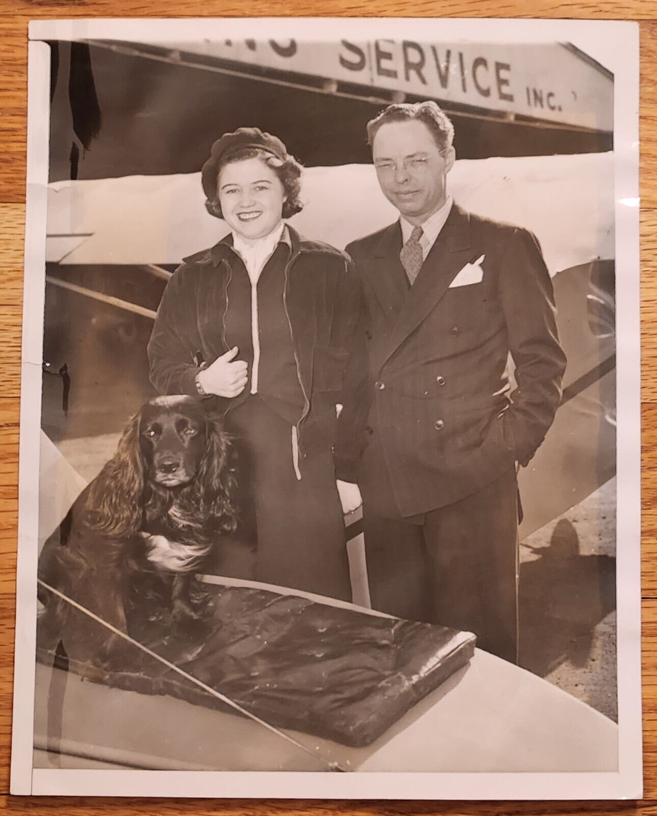 Aviation Editor of Associate Press Pilots First Flight 7x9 Press Photo 1940