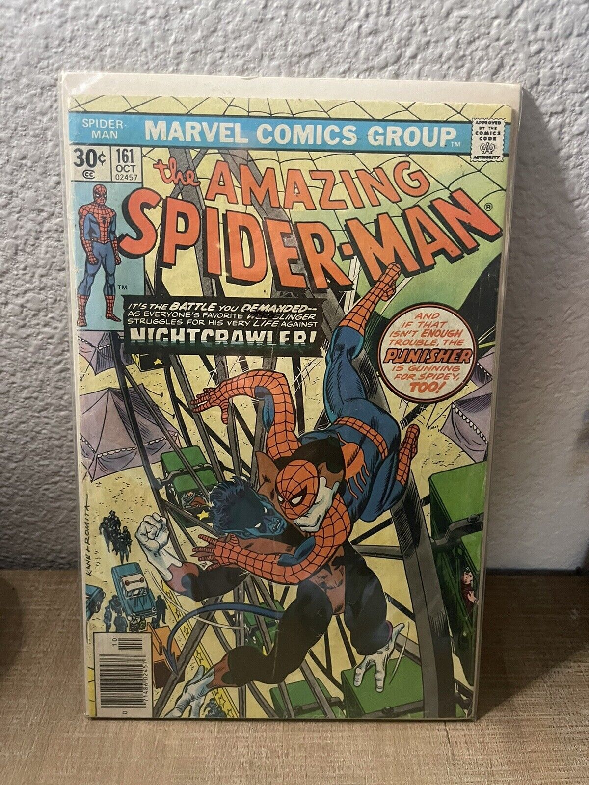 THE AMAZING SPIDER-MAN ISSUE #161  1976 NIGHTCRAWLER appearance