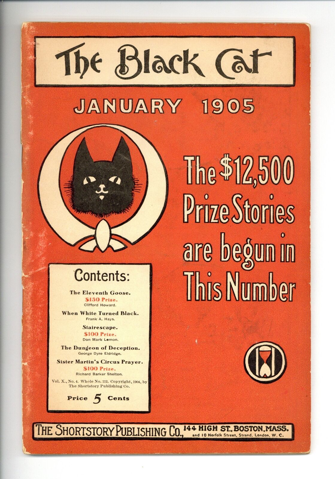 Black Cat Jan 1905 Vol. 10 #4 GD- 1.8