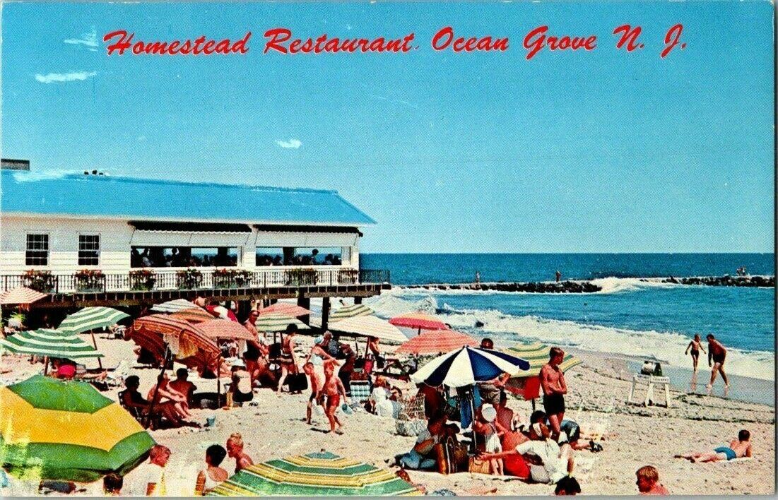 1960\'S. HOMESTEAD RESTAURANT. OCEAN GROVE,NJ.  POSTCARD JJ10