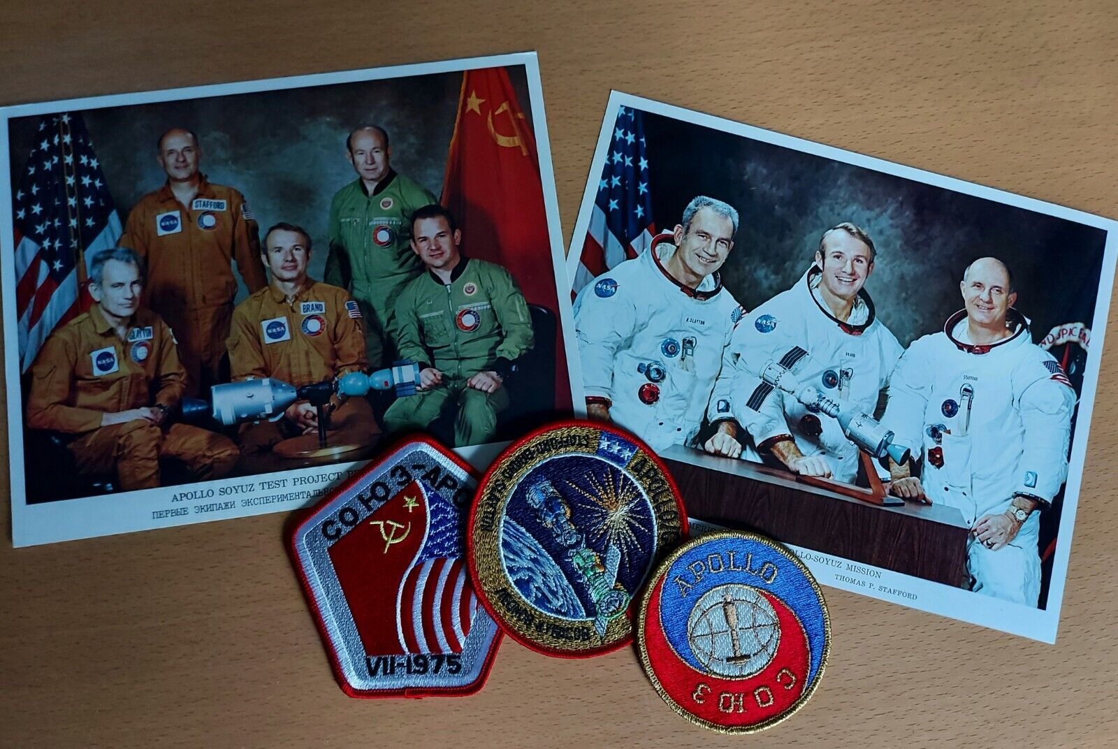 Apollo-Soyuz Test Programme 1975. Mission Patches, Portraits and Postal Covers