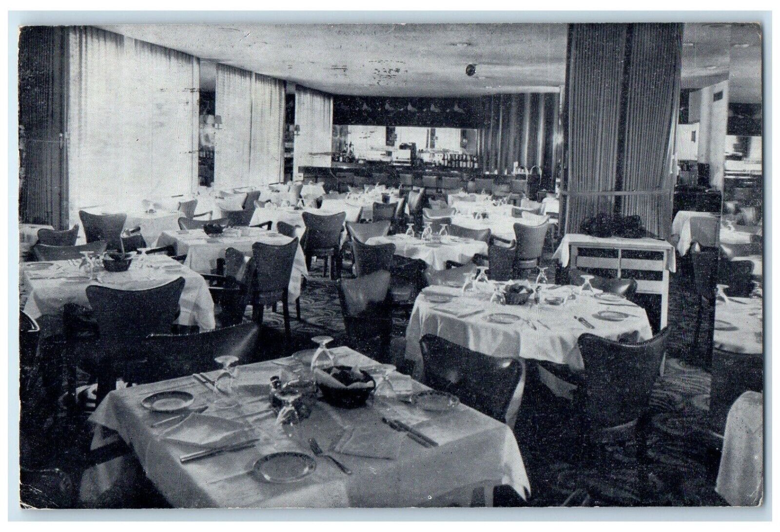 The Beverly Hotel And Restaurant Interior Dining Room New York NY Postcard