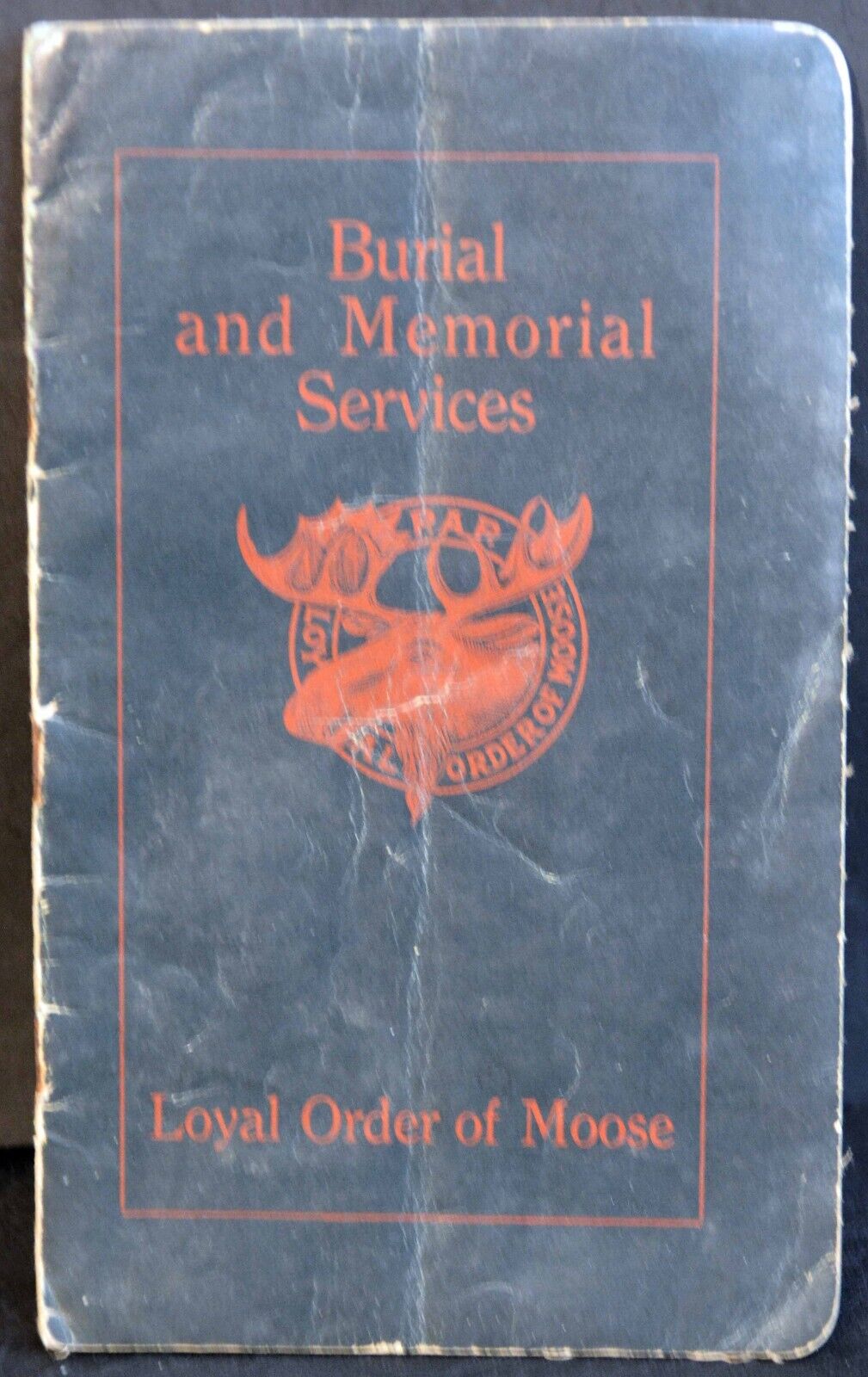 Booklet Burial and Memorial Services - Loyal Order of Moose