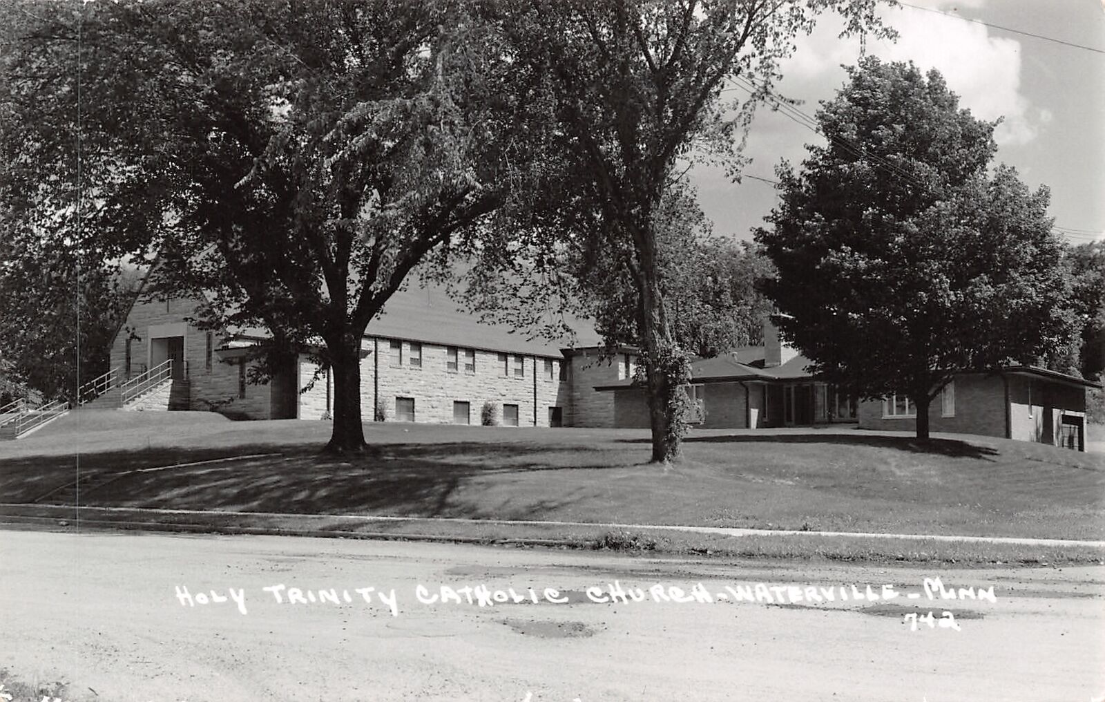 Waterville Minnesota~Holy Trinity Catholic Church~Parsonage~House~1950s RPPC