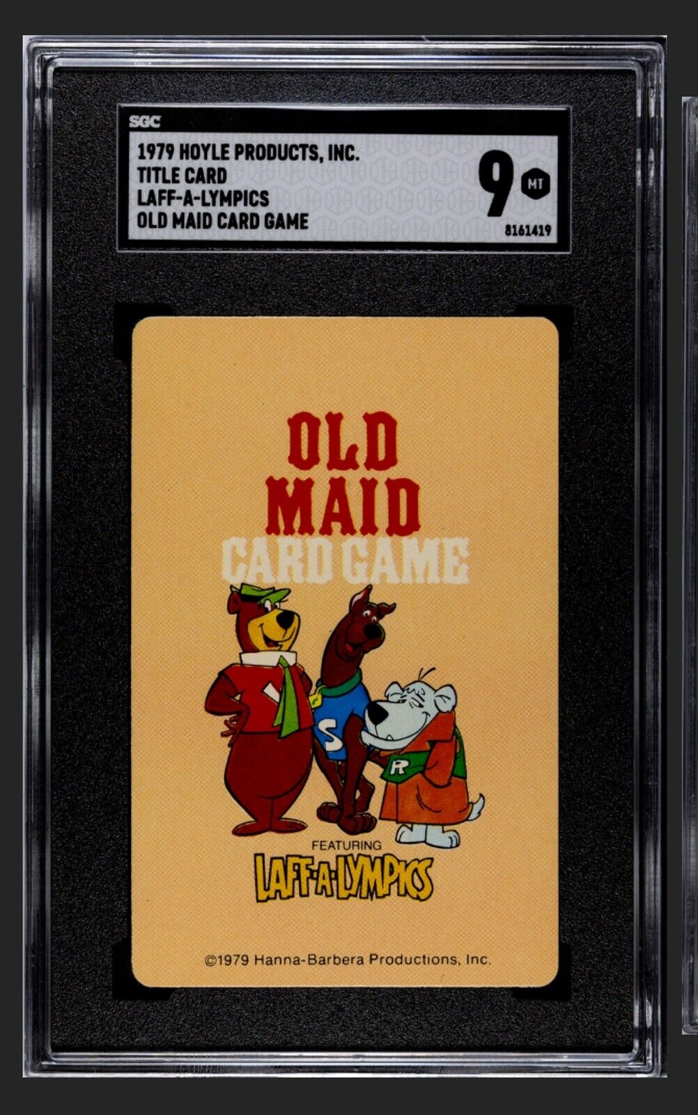 RARE 1979 Hoyle Hanna Barbera - Old Maid Card Game - Laff-A-Lympics - SGC 9 -
