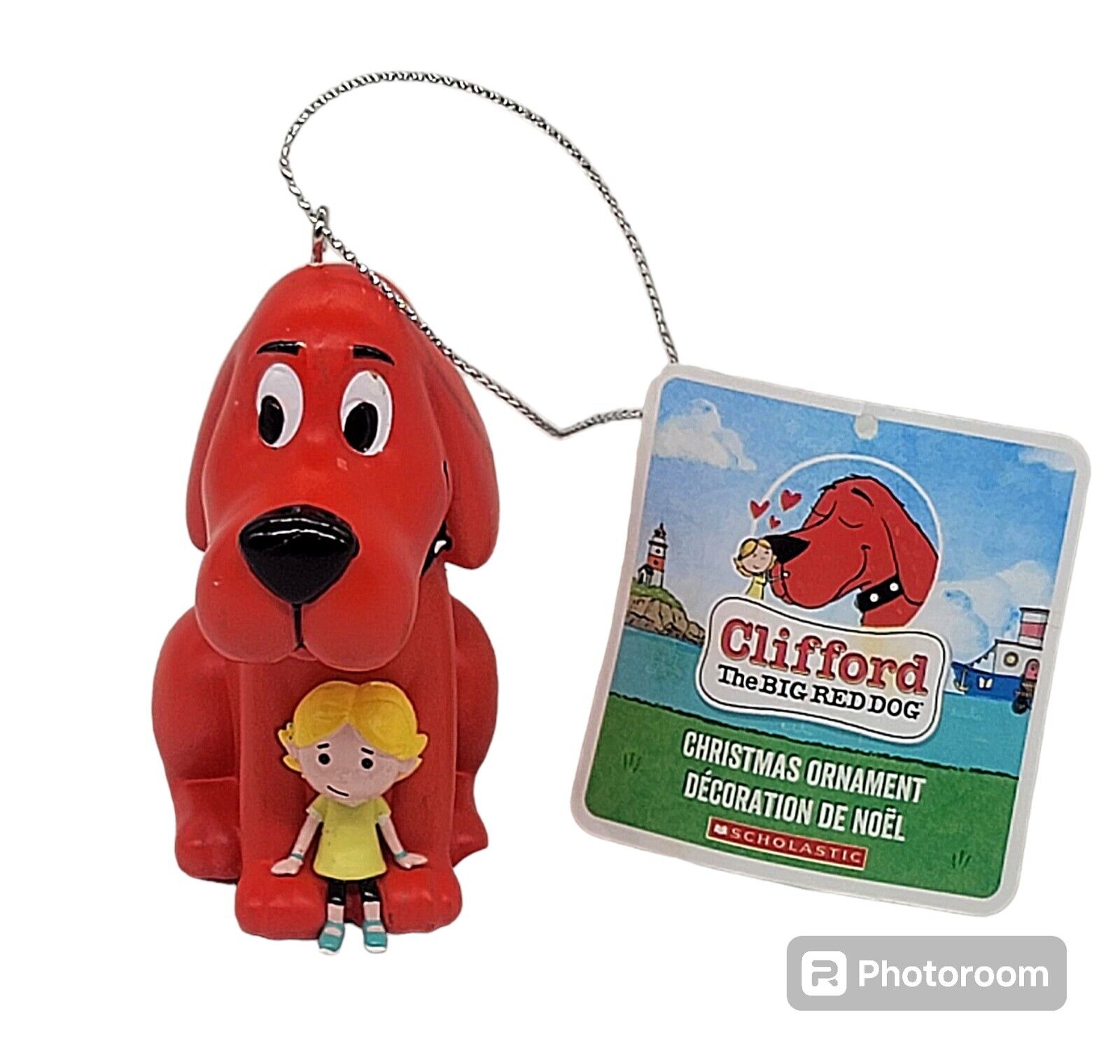 RARE Clifford The Big Red Dog with Emily Christmas Ornament VHTF - CL13
