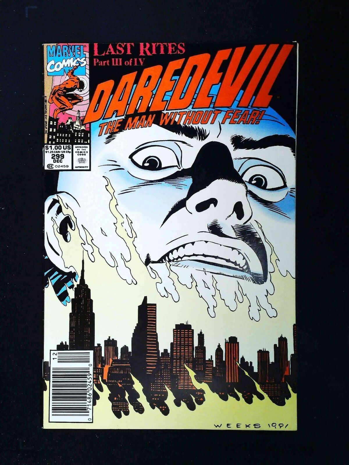 Daredevil #299 (1St Series) Marvel Comics 1991 Vf+ Newsstand