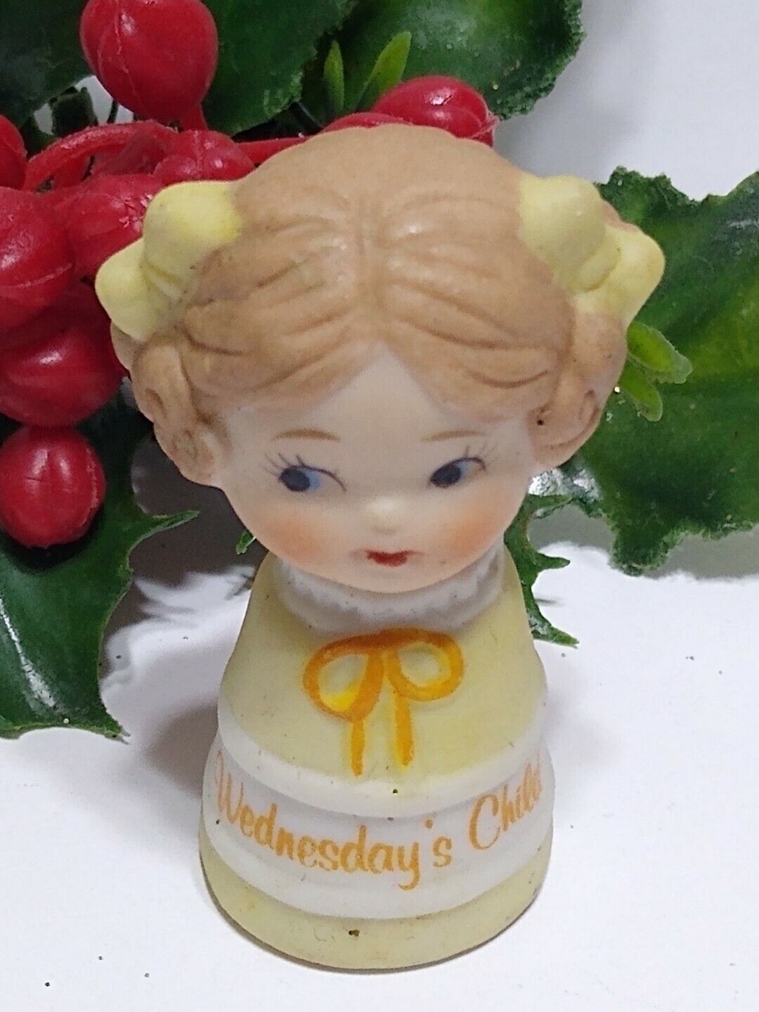 WEDNESDAY'S CHILD Thimble Porcelain Almost 2