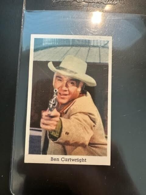 BEN CARTWRIGHT TV & FILM STARS 1963 DUTCH GUM UNNUMBERED SET 2 CARD NM